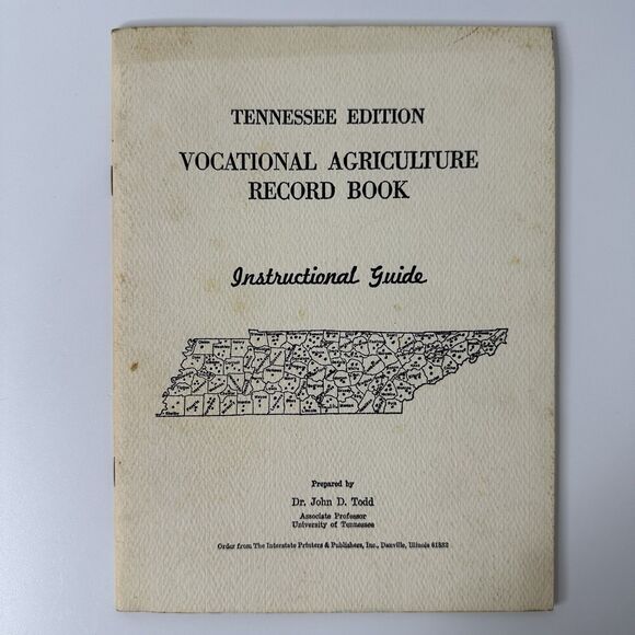 Vtg Vocational Agriculture Record Book & Instructional Guide Tennessee Edition - Picture 12 of 16